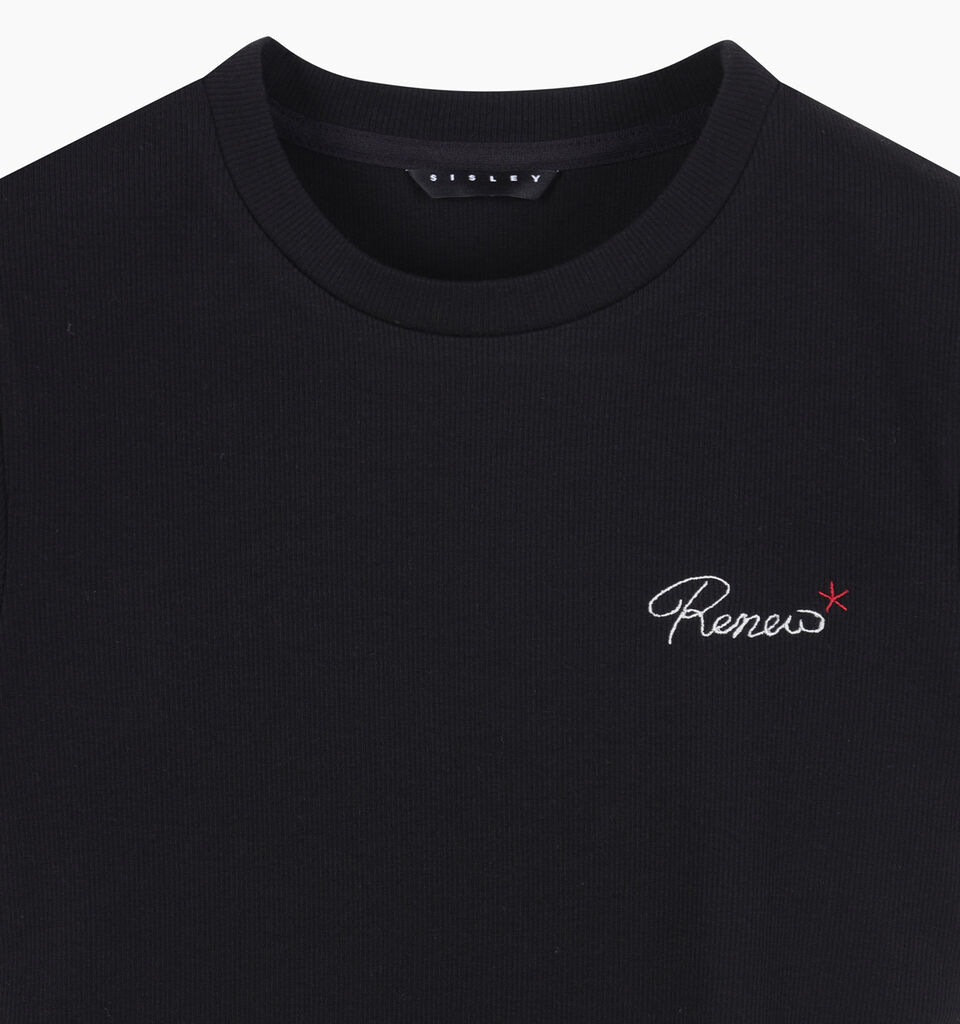 T-SHIRT - sisley k short sleeve t-shirt - Black | Sisley K image number 3